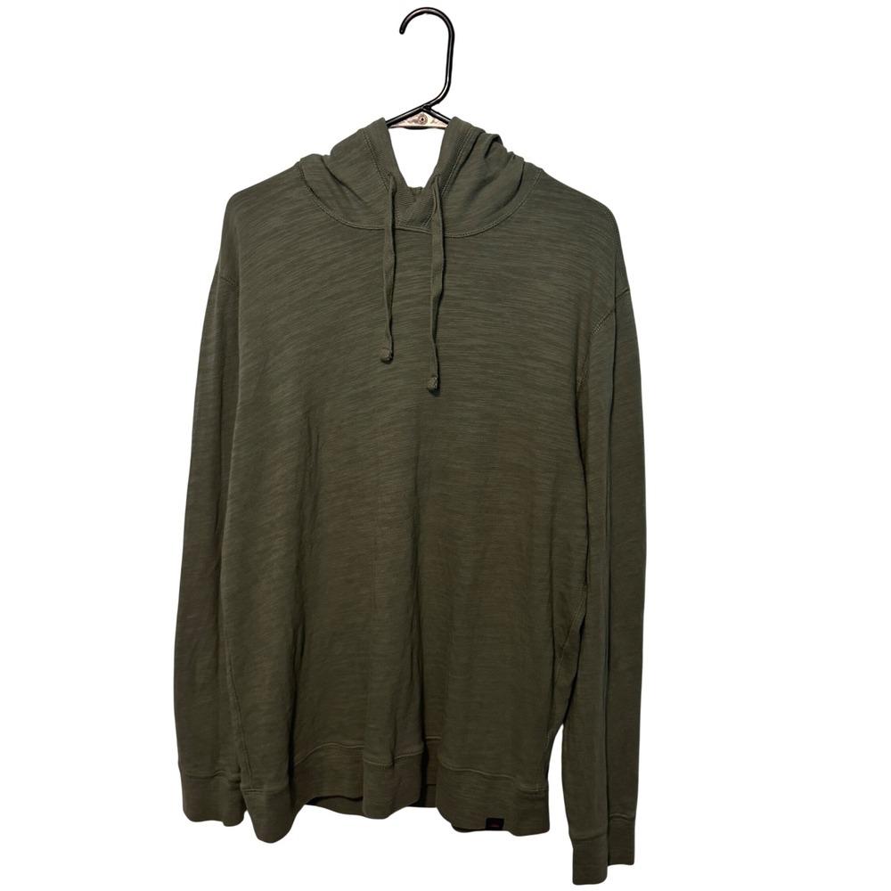 Faherty Hoodie Mens XL Green Sunwashed Organic Cotton Slub Pullover